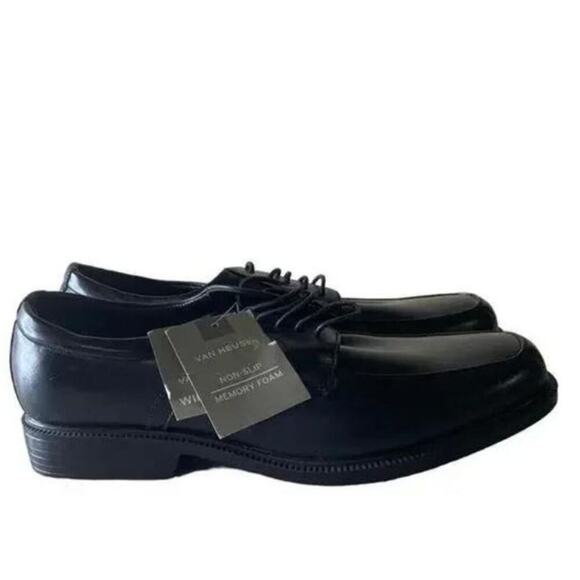 Van Heusen Dress Shoes Mens Size 10.5 Wide Memory Foam Non-Slip Comfortable - Picture 1 of 13